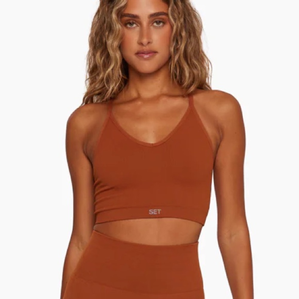 SET Active Ribbed V Bra | Color - Vintage